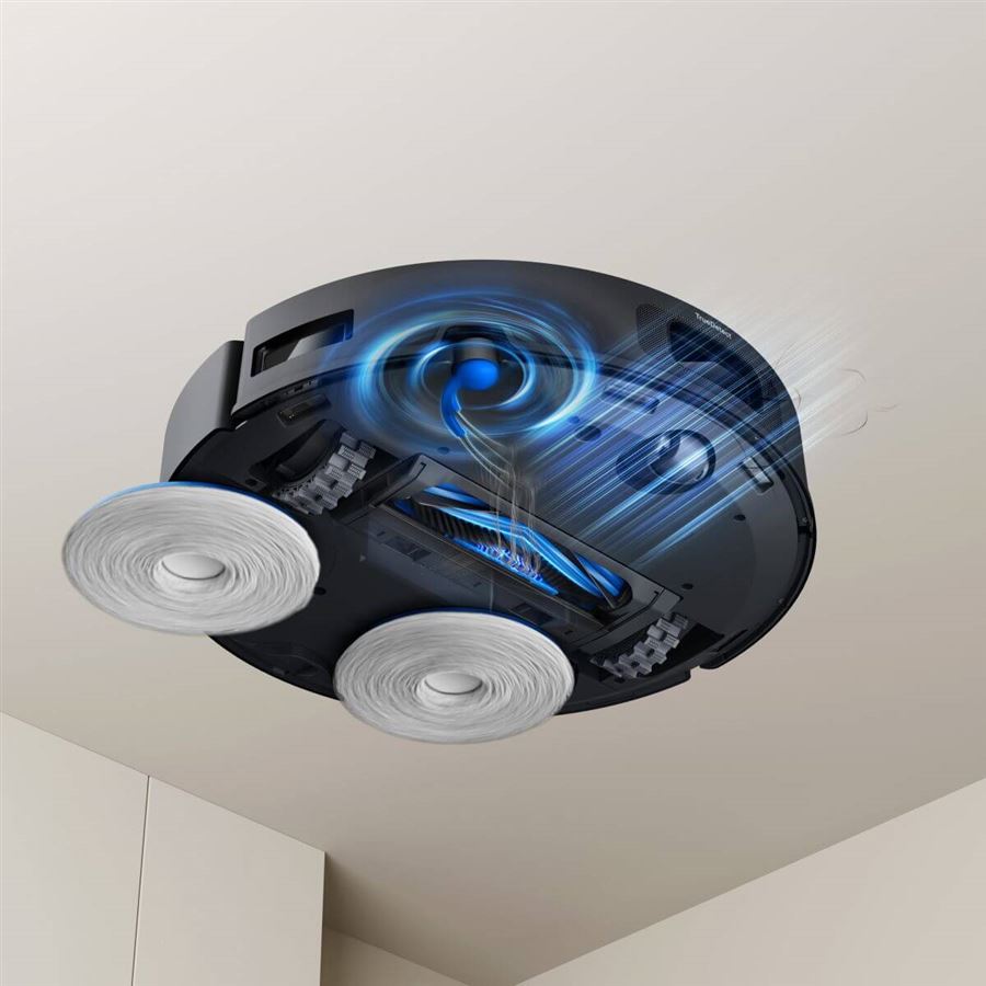 Robotický vysavač 2v1 ECOVACS, OZMO Turbo 2.0 o 9 mm, TruEdge 2.0, ZeroTangle 3.0, 25 000 Pa, 220 min