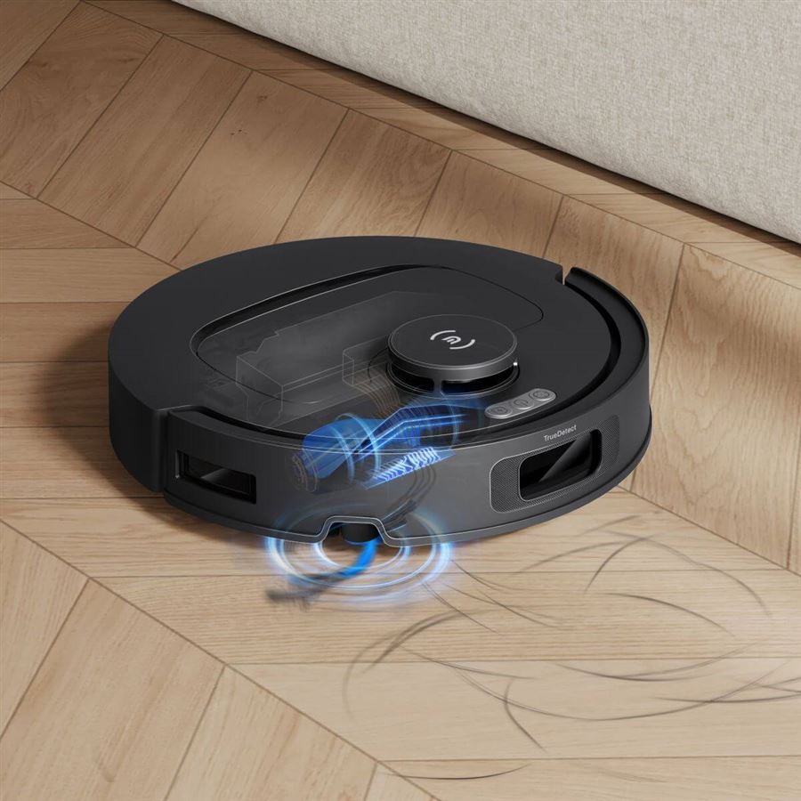 Robotický vysavač 2v1 ECOVACS, OZMO Turbo 2.0 o 9 mm, TruEdge 2.0, ZeroTangle 3.0, 25 000 Pa, 220 min