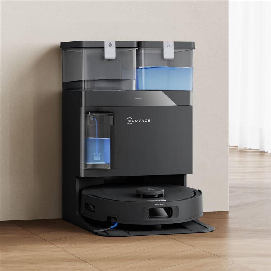 Robotický vysavač 2v1 ECOVACS, OZMO Turbo 2.0 o 9 mm, TruEdge 2.0, ZeroTangle 3.0, 25 000 Pa, 220 min