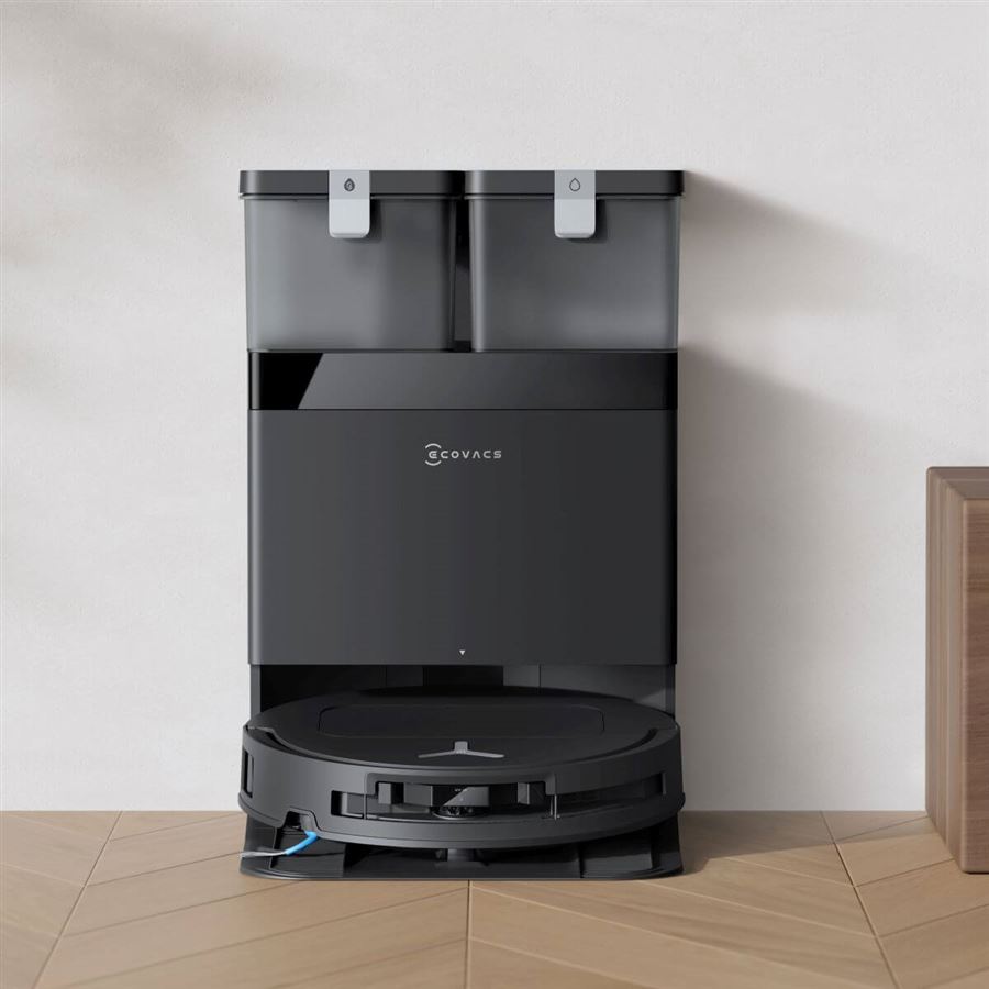 Robotický vysávač 2v1 ECOVACS, OZMO Turbo 2.0 o 9 mm, TruEdge 2.0, ZeroTangle 3.0, 25 000 Pa, 210 min