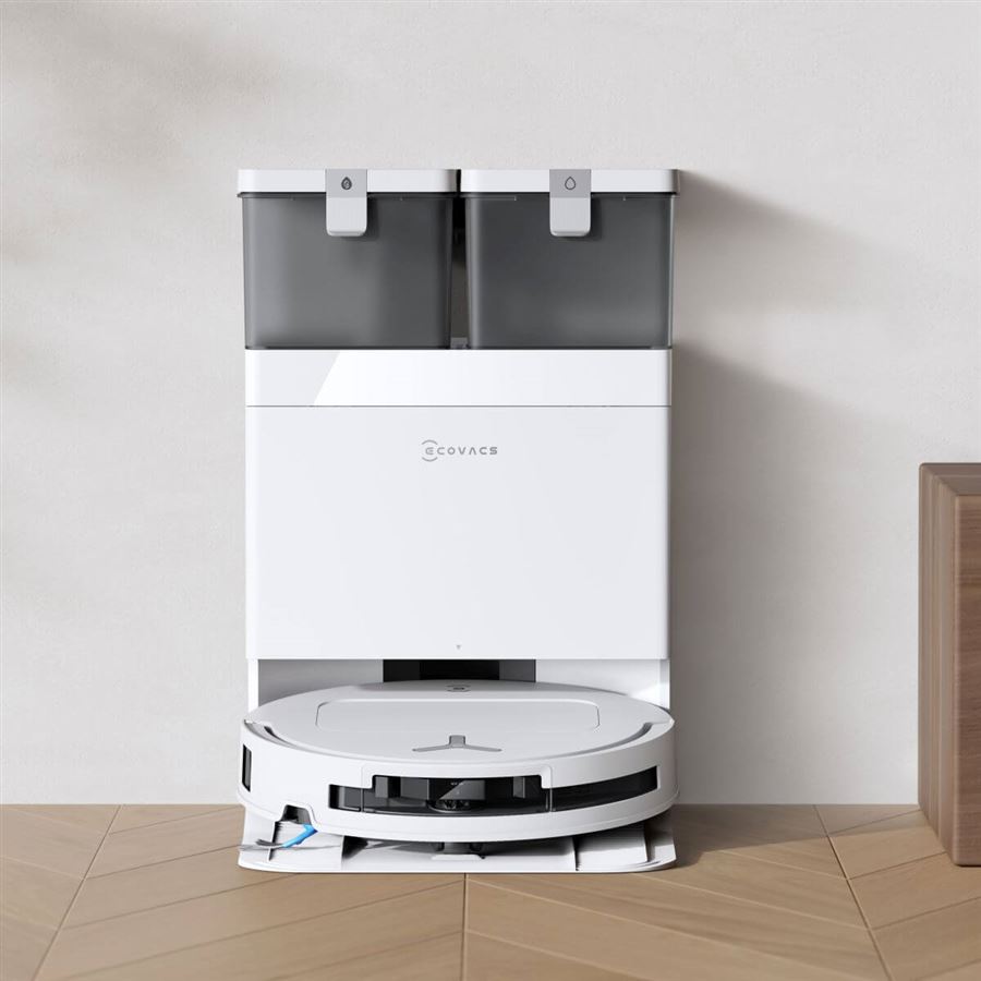 Robotický vysávač 2v1 ECOVACS, OZMO Turbo 2.0 o 9 mm, TruEdge 2.0, ZeroTangle 3.0, 25 000 Pa, 210 min