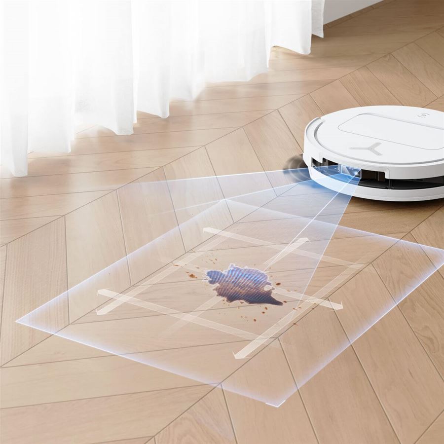 Robotický vysavač 2v1 ECOVACS, OZMO Turbo 2.0 o 9 mm, TruEdge 2.0, ZeroTangle 2.0, 21 000 Pa, 255 min
