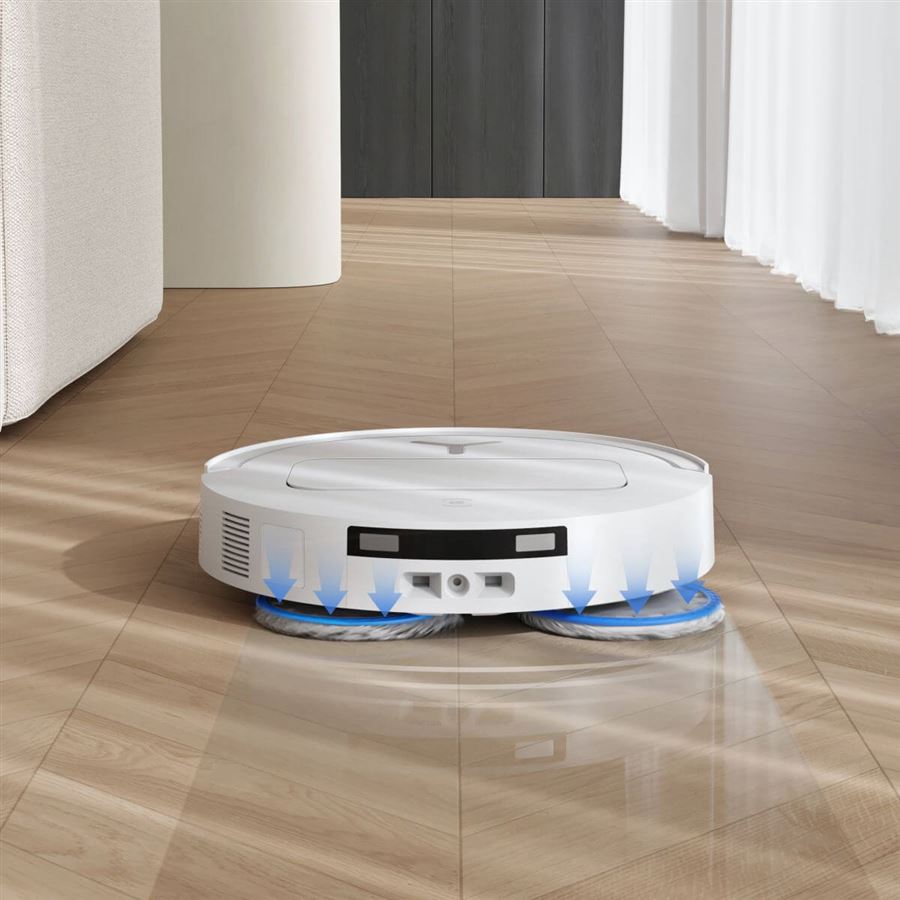 Robotický vysavač 2v1 ECOVACS, OZMO Turbo 2.0 o 9 mm, TruEdge 2.0, ZeroTangle 2.0, 21 000 Pa, 255 min