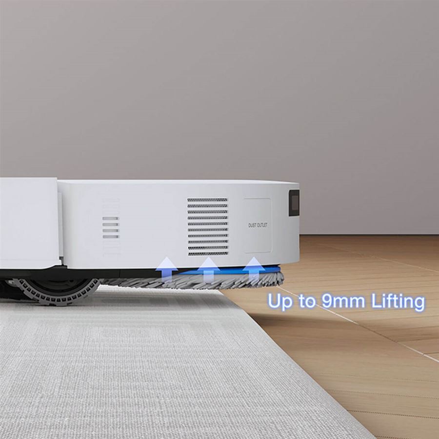 Robotický vysavač 2v1 ECOVACS, OZMO Turbo 2.0 o 9 mm, TruEdge 2.0, ZeroTangle 2.0, 21 000 Pa, 255 min