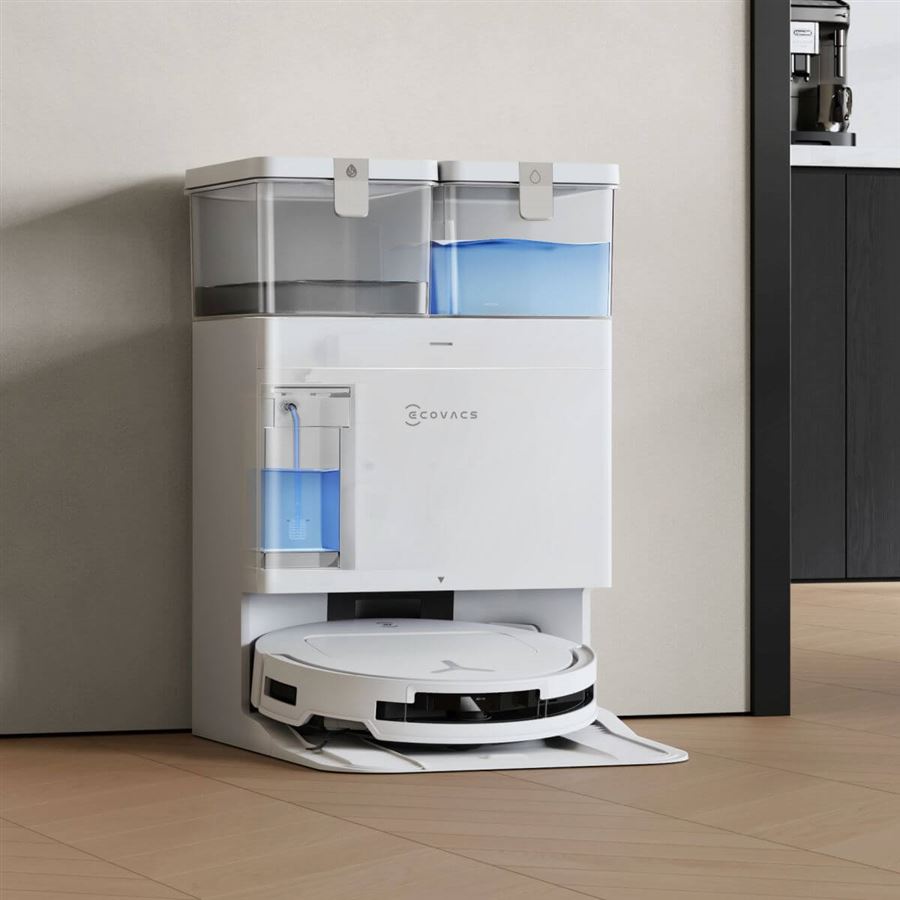 Robotický vysavač 2v1 ECOVACS, OZMO Turbo 2.0 o 9 mm, TruEdge 2.0, ZeroTangle 2.0, 21 000 Pa, 255 min