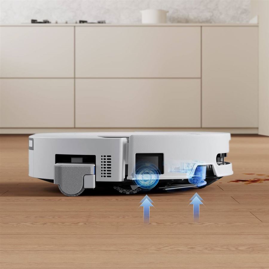 Robotický vysávač 2v1 ECOVACS, OZMO ROLLER 3.0 o 15 mm, BLAST: 30 000 Pa, Triple Lift, TruePass, 260 min