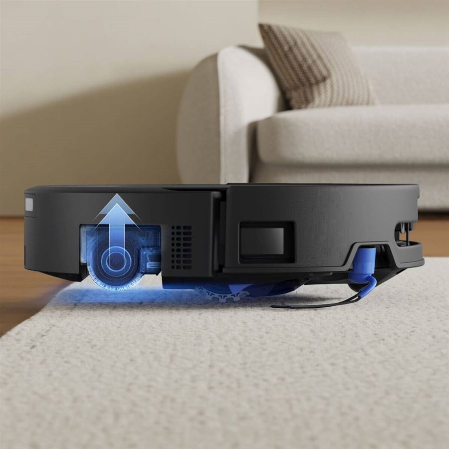 Robotický vysávač 2v1 ECOVACS, OZMO ROLLER 3.0 o 15 mm, BLAST: 30 000 Pa, Triple Lift, TruePass, PowerBoost