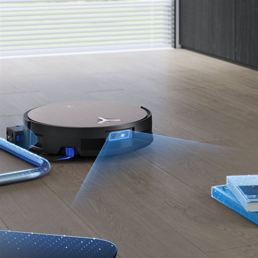 Robotický vysávač 2v1 ECOVACS, OZMO ROLLER 2.0 o 10 mm, BLAST: 19 500 Pa, Triple Lift, TruePass, PowerBoost