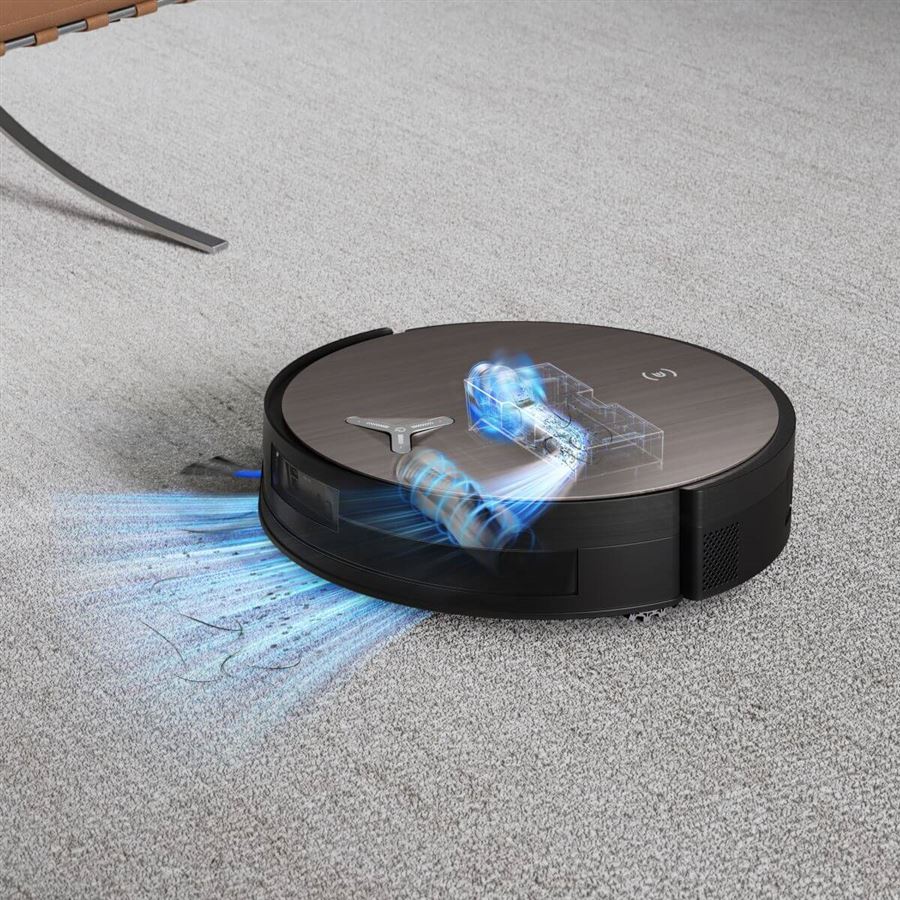Robotický vysávač 2v1 ECOVACS, OZMO ROLLER 2.0 o 10 mm, BLAST: 19 500 Pa, Triple Lift, TruePass, PowerBoost