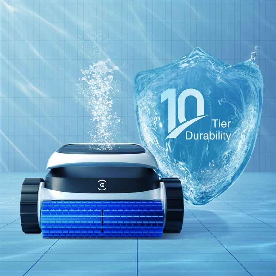 Robotický bazénový vysávač ECOVACS, 180 m2, navigácia IMU, 4 800 GPH (18,2 m3/h), 180μm + 3μm, 180 min